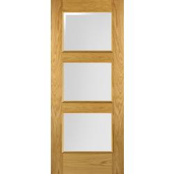 Madrid 3 Light Internal Oak Door (40mm pre-finished)